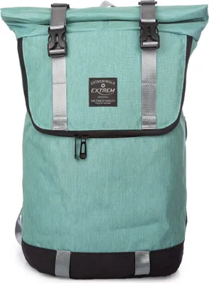 Produktbild von Bag Street Damen Rucksack für Ausflüge Trekkingrucksack mit Laptopfach und Rollverschluss Türkis