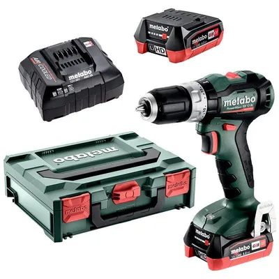 Image de Perceuse à percussion sans fil 12V POWERMAXX SB 12 BL 2X4AH LIHD - METABO - 601046800 - CHARGEUR ASC 55 + METABOX 118