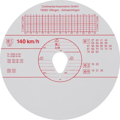 Produktbild von Fahrtenschreiberscheibe VDO 1900-57130000