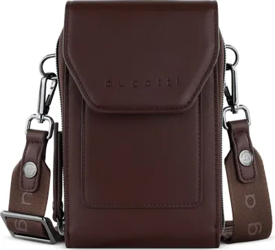 Produktbild von bugatti Umhängetasche Handytasche Almata Mobile Purse Bag Brown dunkelbraun