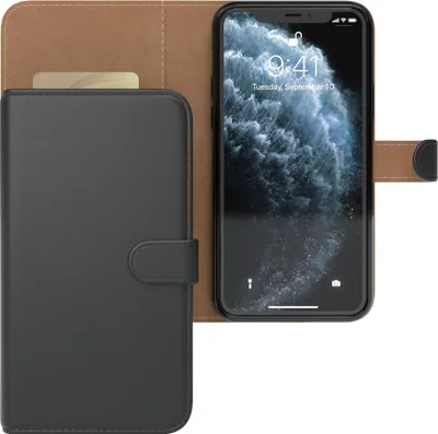 Produktbild von EAZY CASE Business Hülle für Apple iPhone 11 Pro klappbar, Premium Kunstleder Handyhülle mit Kartenfach