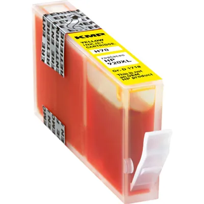 Produktbild von KMP Tintenpatrone passend für HP 920XL Yellow CD974AE