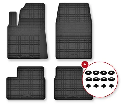 Immagine prodotto di Tappetini gomma vasca per Peugeot 208 I 2012-2019 Set 4 pezzi con clip