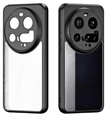 Image de Housse de téléphone portable pour Xiaomi 15 Ultra, Dux Ducis Aimo, Transparent avec cadre noir