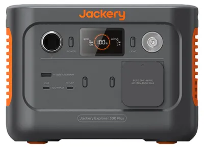 Productafbeelding van Jackery JE-300B, AC, Sigarettenaansteker, Zonnepaneel, 288 Wh, Power Delivery, 300 W, Zuivere sinusgolf, 600 W