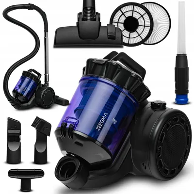 Produktbild von Beutelloser Zyklon-Staubsauger 900 W, 2,5 L, Hepa – Turbo-Saugleistung Von Zeegma
