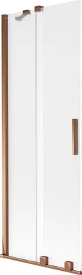 Obrázek produktu pro Mexen Velar vanová zástěna 2-křídlová posuvná 70 x 150 cm, mrazové, růžové zlato - 896-070-000-31-60