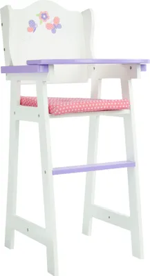 Obrázek produktu pro Olivia's Little World Malá princezna Květina Dětská dřevěná židlička pro panenky Nábytek pro panenky Příslušenství pro panenky TD-0098A