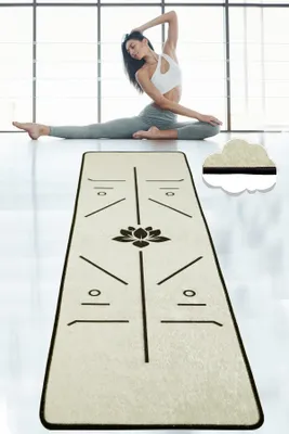 Produktbild von Vital And Vivid, Bikram- CHL1103, Weiß, Yoga- & Sportmatten, 700 gr/m², 100% POLYESTER