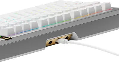 Zdjęcie produktu dla Glorious Gaming GMMK 3 PRO HE 75% Prebuilt, Przewodowa, USB, Mechaniczna, QWERTY, RGB LED, Srebrny