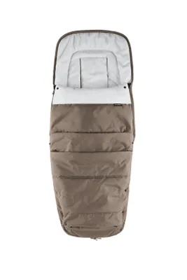Productafbeelding van Easywalker voetenzak Mocha Bruin – warme, gevoerde voetenzak voor kinderwagens, met rits en drukknopen, compatibel met Easywalker kinderwagens