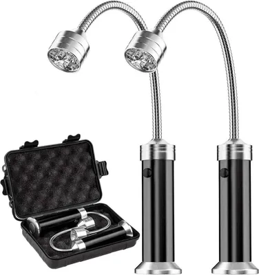 Immagine prodotto di Grill Light Set 2 Pack Magnetic Grill Lamp for BBQ Outdoor Battery Operated 360 Degree Super Bright Weatherproof Grill Accessories Working Lamp Black