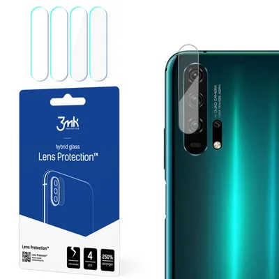 Produktbild von 3mk Hybridglas Lens Protection für Honor 20 Pro Kamera Objektiv Kameralinse 0,16mm 6H (4 Stück)
