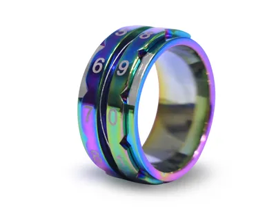 Produktbild von KnitPro K10432 Regenbogen-Ring, Edelstahl, Rainbow, 18,2mm