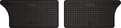 Produktbild von Gummifußmatten passend für Ford Galaxy MK1 (3. Reihe, Bj. 1995-2006) –  schwarz, passgenau, mit Befestigungen set 2 Stk. - Gummi-Automatten