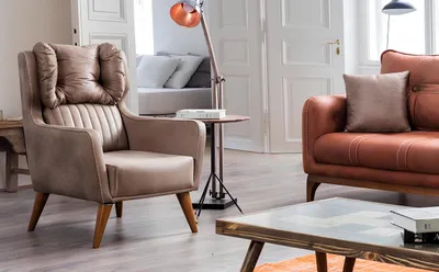 Produktbild von Landhaus Stil Sessel Ohrensessel Relax Fernseher Einsitzer Sofa Couch