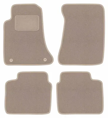 Image de Tapis de sol en moquette pour Opel Omega A 1986-1994 (berline/break) – jeu 4 pièces, beiges, sur mesure – Wielganizator LUX