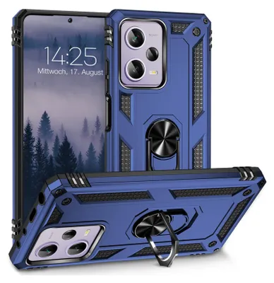 Produktbild von Armor Outdoor Handyhülle für Xiaomi Redmi Note 12 Pro 5G Handy Panzer Case Cover Schutzhülle Farbe: Blau