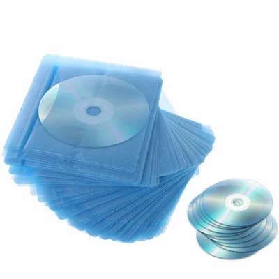 Zdjęcie produktu dla 200× etui na CD/DVD – dwuwarstwowe pojemniki PP na CD & DVD
