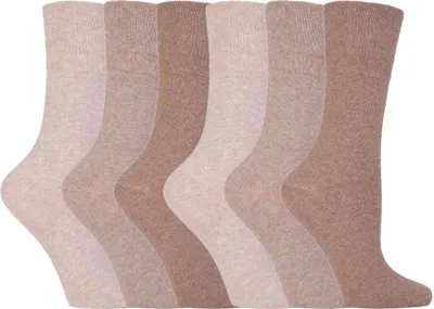 Produktbild von IOMI - 6er Pack Damen Diabetikersocken Ohne Gummi | Baumwolle Socken Extra Weite