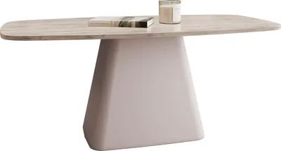 Produktbild von MIRJAN24 Couchtisch Noa, Wohnzimmer Kaffeetisch, Basis aus Stahl (Farbe: Cashmere / Cremona Cannolo)