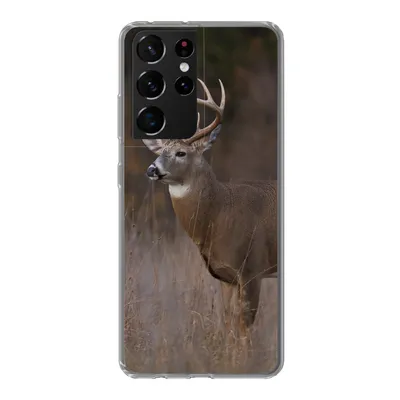 Produktbild von MuchoWow® Handyhülle Schutzhülle Hülle für Samsung Galaxy S21 Ultra Herbst - Hirsche - Gras - Natur - Tiere Silikon Softcase Handy Hülle - Mobiltelefon