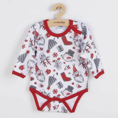 Produktbild von Baby Langarm-Body New Baby Weihnachten, Gr. 56 (0-3m)