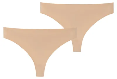 Produktbild von Schiesser Damen String 2-Pack Invisible Soft - maple - Größe 36