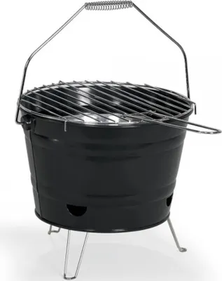 Produktbild von 27 cm schwarzer holzkohlegrill - Livoo DOC327N