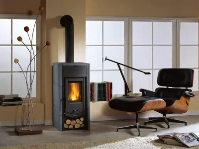Produktbild von Kaminofen LaNordica Asia 6kW mit Vulcanstein