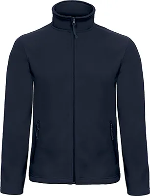 Produktbild von B&C FUI50 | Herren Microfleece Jacke Duo ID.501 - Farbe: Navy - Größe: S