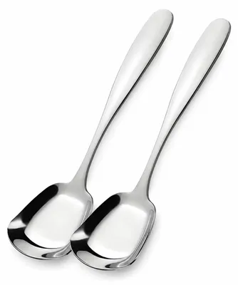 2 Eisportionierer aus Edelstahl, 18 cm, spülmaschinenfest