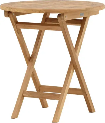 Immagine prodotto di FURNLUX Tavolo da pranzo Kenia Teak 70cm / Colore principale: Marrone / Dimensioni: 70 x 70 x 75 cm