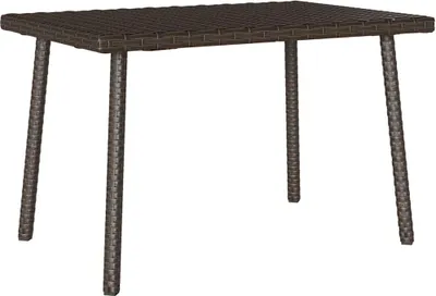 Immagine prodotto di Tavolino Giardino Rettangolare Marrone 60x40x37 cm Polyrattan