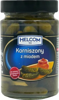 Zdjęcie produktu dla Helcom Ogórki Korniszony Miód 300 g