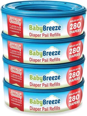 Produktbild von Famanu Nachfüllbeutel für Windeleimer - 1120 Stück (4er-Pack)