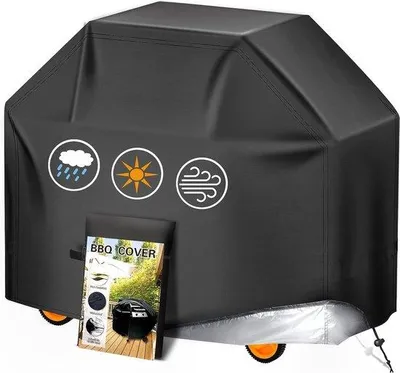 Obrázek produktu pro Uniqoos® Kryt na gril, vyrobený z Oxfordu 210D, voděodolný a větruodolný, rozměry 145 x 61 x 117 cm – ochranný kryt pro plynový gril (vhodný pro většinu značek, např. Weber)