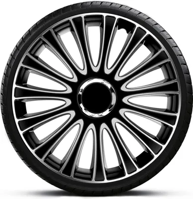 Produktbild von Radkappen Radzierblenden SATZ (4Stück) 17 Zoll LEMANS PRO SILVER BLACK Z460362
