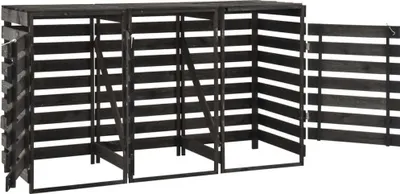 Obrázok produktu pre vidaXL Box na 3 koše 210x75x121 cm z masívneho borovicového dreva