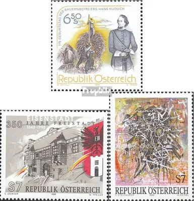 Produktbild von Briefmarken Österreich 1998 Mi 2266,2267,2268 (kompl.Ausg.) postfrisch Hans Kudlich