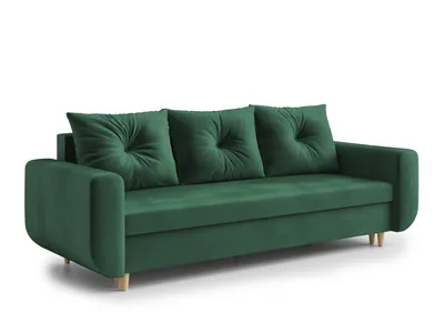Image de AX LIVING Canapé-lit Cheriton Modern 222 cm de large, vert bouteille, avec fonction couchage