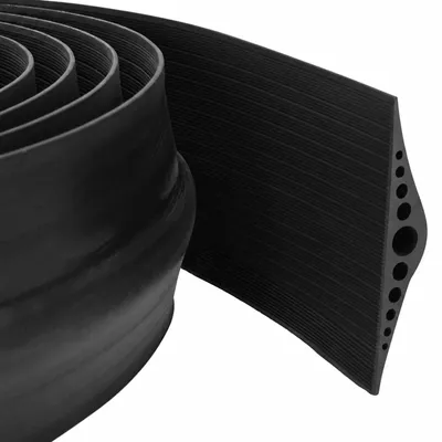 Image de vidaXL Joint d'étanchéité pour sol de garage, 155 x 28 mm, 3,5 m, caoutchouc EPDM