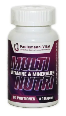 Produktbild von Paulemann-Vital Multi Nutri - 60 Kapseln Vitamine Mineralstoffe