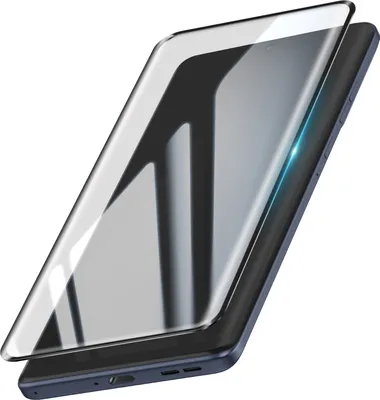 Produktbild von Avizar, Panzerglas Motorola Edge 60 Fusion Kratzfest Gebogen, Schwarz