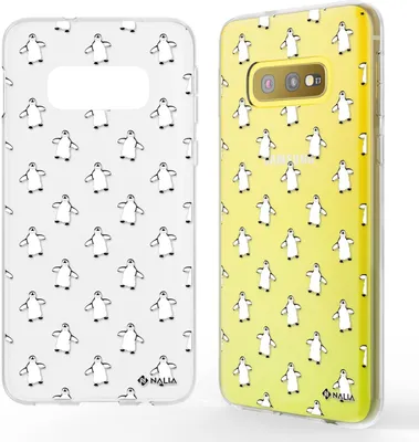 Produktbild von NALIA Handy Hülle für Samsung Galaxy S10e, Slim Silikon Motiv Case Cover Schutz Pinguine