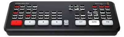 Produktbild von Blackmagic Design ATEM Mini Pro, Full HD, 1920 x 1080,1280 x 720 Pixel, 720i, 720p, 1080i, 1080p, 60 fps, 10,100,1000 Mbit/s, 10/100/1000Base-T(X)