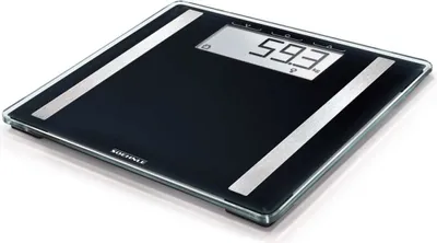Image de Soehnle Pèse-personne Analyse Shape Sense Control 100, pèse-personne, verre de sécurité, écran LCD, noir, 63857
