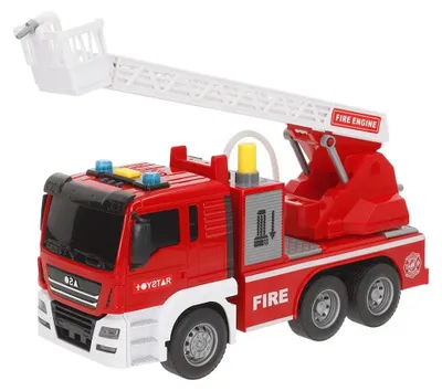Produktbild von Feuerwehrauto Spielzeugfeuerwehr Löschfahrzeug - Licht und Sound - Wasserspritze - Maßstab 1:14 - Ab 3 Jahren