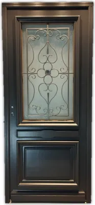 Image de Porte d'entree Bois vitree, Candice RAL 7016, H215 x L90 p,droit