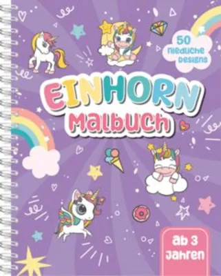 Produktbild von Einhorn-Malbuch für Kinder ab 3 Jahren